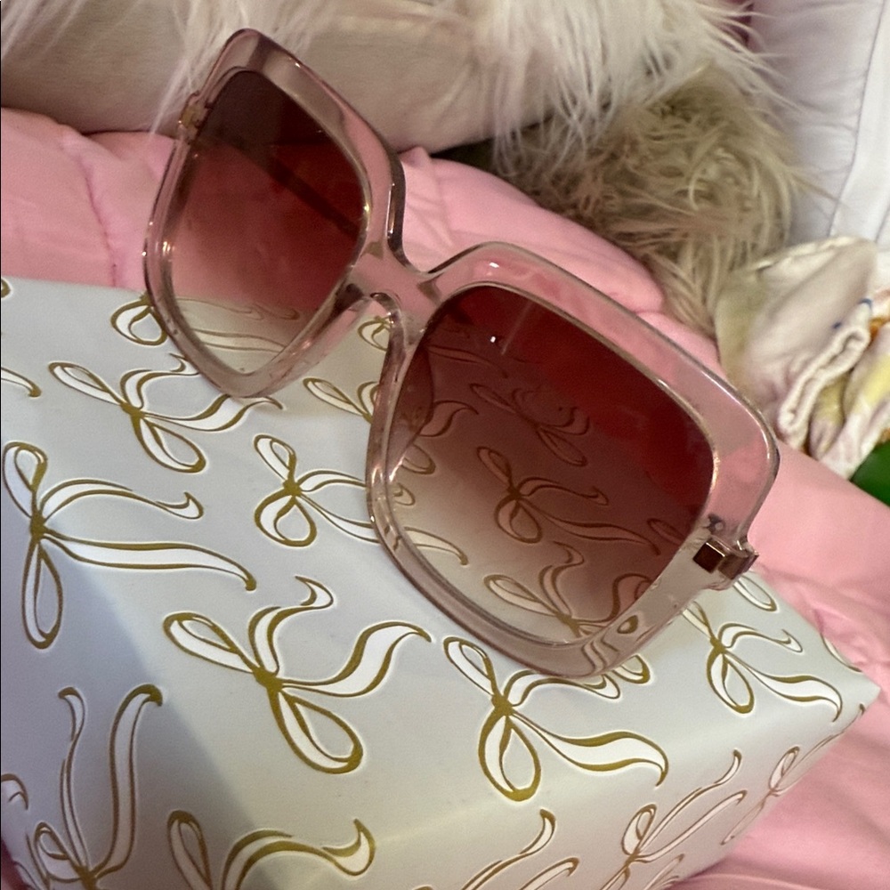 Diff Eyewear Transparent Pink Sunglasses